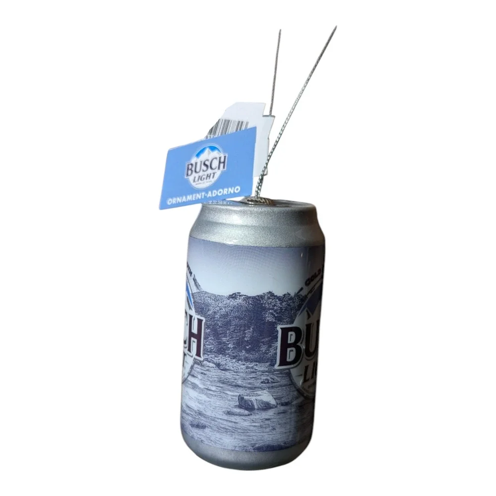 Busch Light Decoupage Holiday Christmas Ornament NWT Gifts